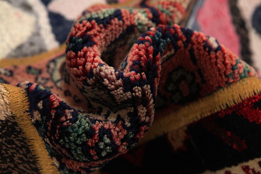 Patchwork Персийски връзван килим 212x152 - Снимка 4