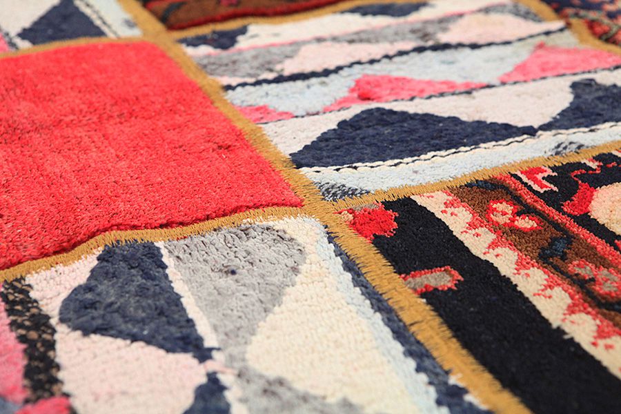 Patchwork Персийски връзван килим 212x152 - Снимка 6