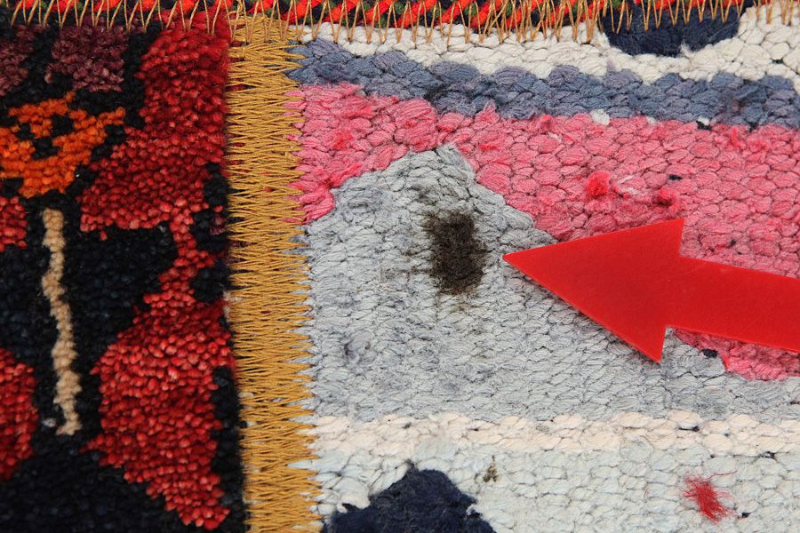Patchwork Персийски връзван килим 212x152 - Снимка 8