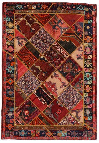 Patchwork Персийски връзван килим 214x149