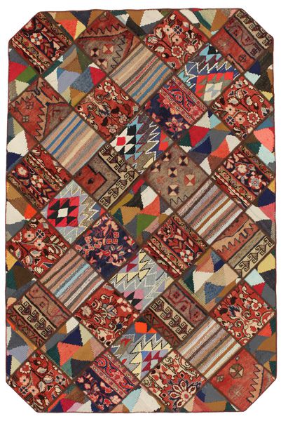 Patchwork Персийски връзван килим 253x171