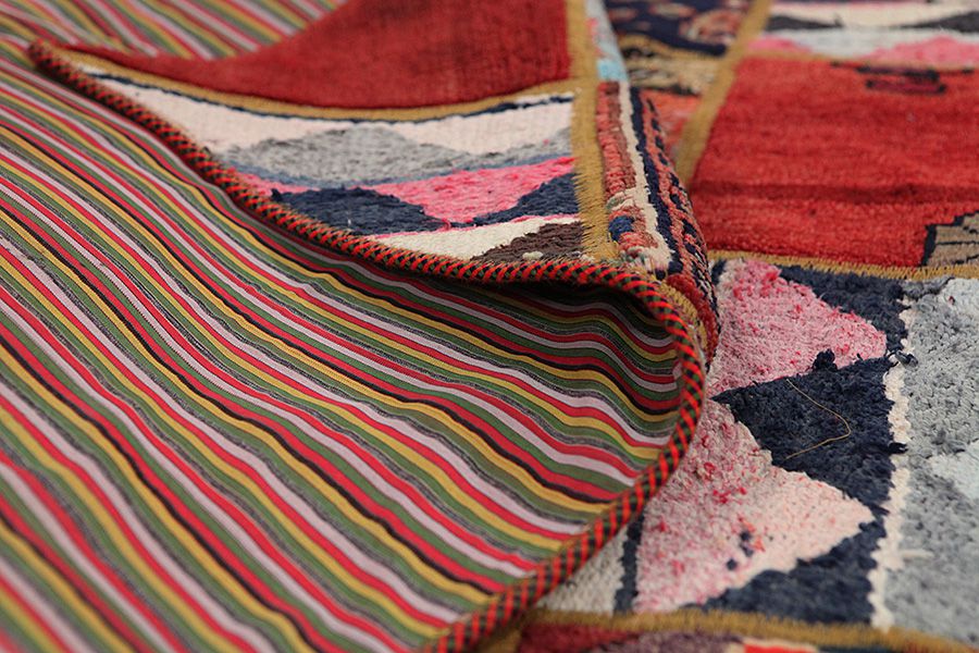 Patchwork Персийски връзван килим 216x148 - Снимка 3