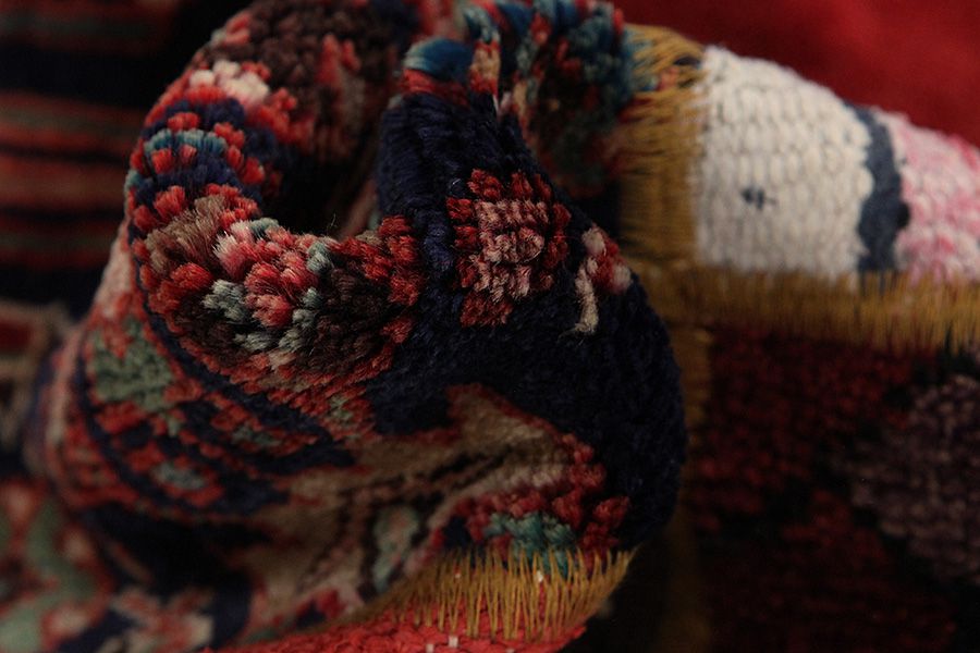 Patchwork Персийски връзван килим 216x148 - Снимка 5