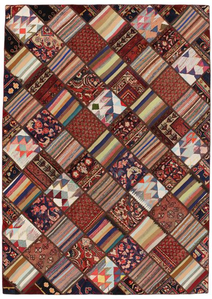 Patchwork Персийски връзван килим 300x214