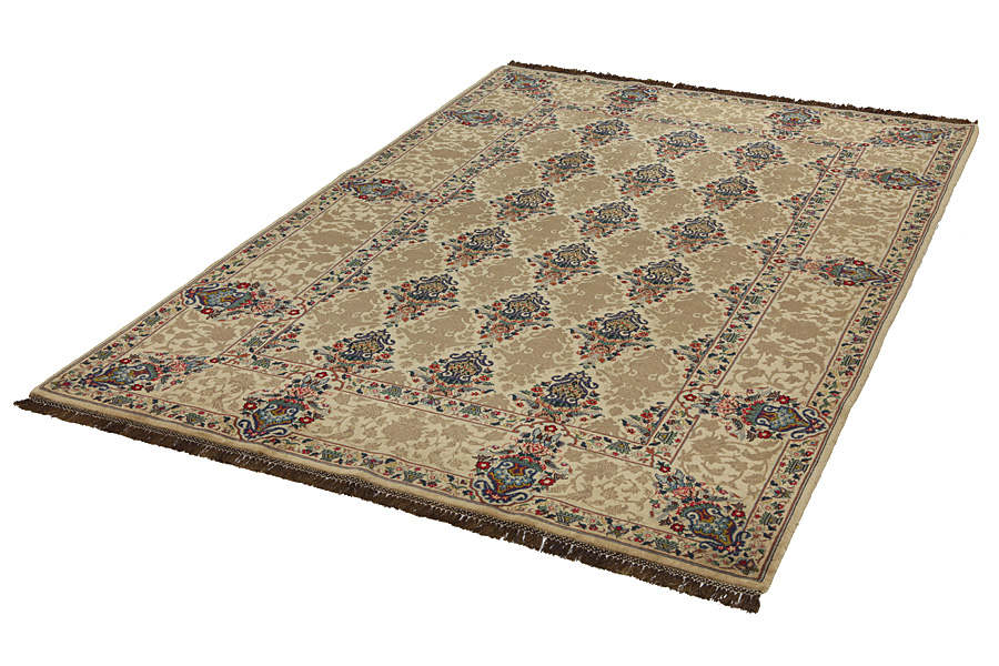 Isfahan Персийски връзван килим 230x155 - Снимка 2