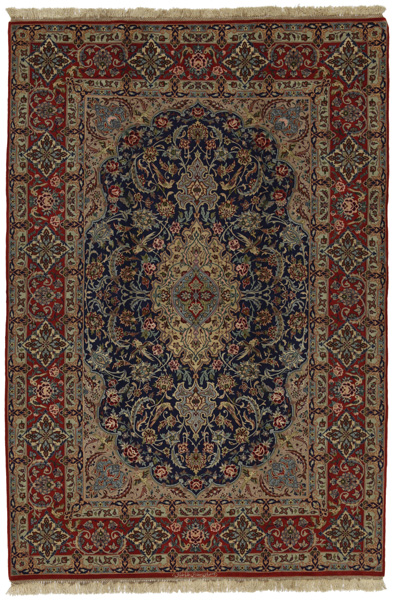 Isfahan Персийски връзван килим 243x163