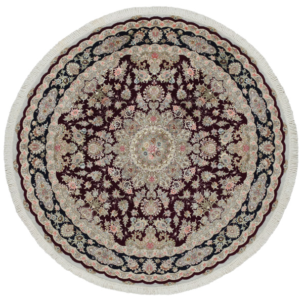 Tabriz Персийски връзван килим 202x202