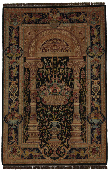 Isfahan Персийски връзван килим 237x155