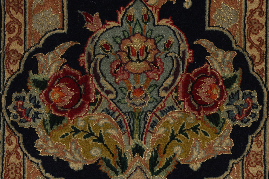 Isfahan Персийски връзван килим 237x155 - Снимка 11