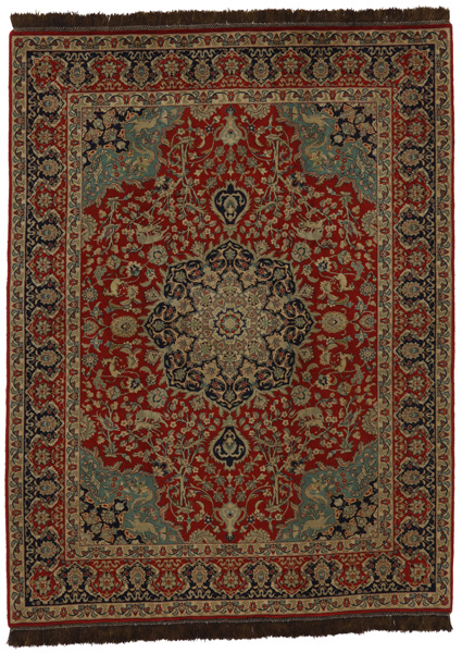 Isfahan Персийски връзван килим 200x150