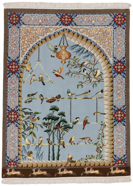 Tabriz Персийски връзван килим 200x152