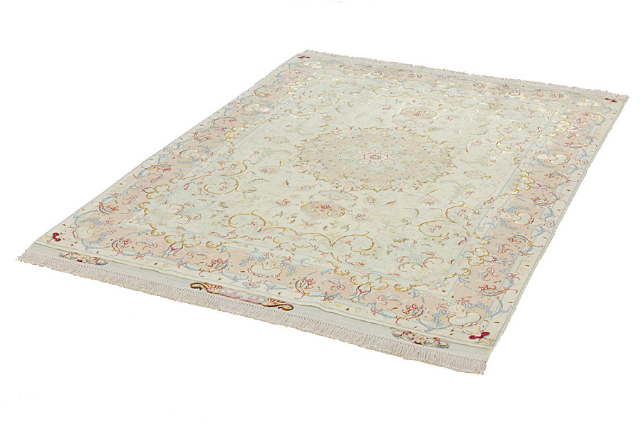 Tabriz Персийски връзван килим 194x150 - Снимка 2