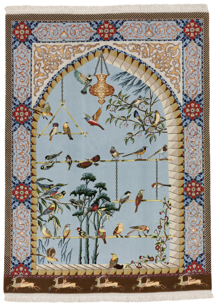Tabriz Персийски връзван килим 206x152