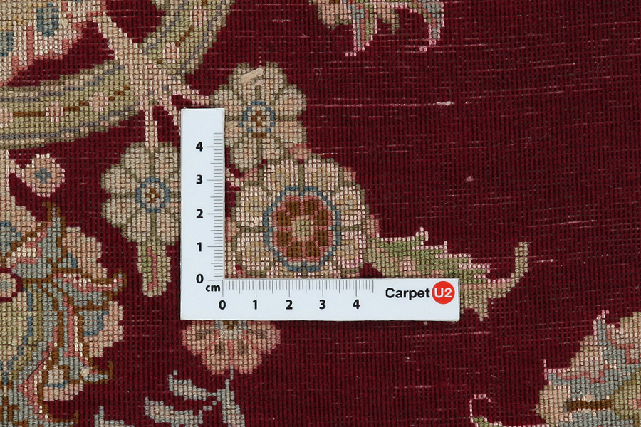 Tabriz Персийски връзван килим 208x150 - Снимка 4