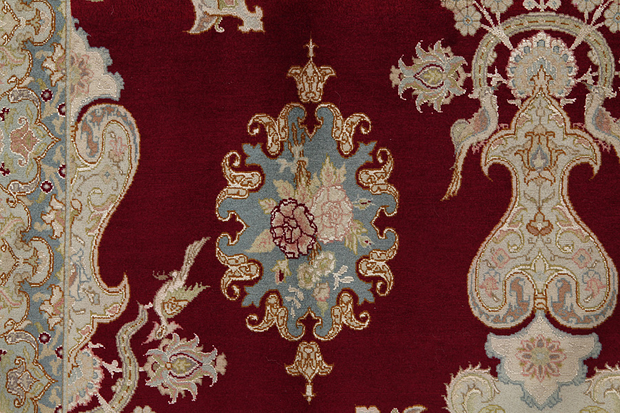 Tabriz Персийски връзван килим 208x150 - Снимка 8