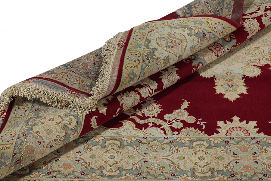 Tabriz Персийски връзван килим 208x150 - Снимка 14