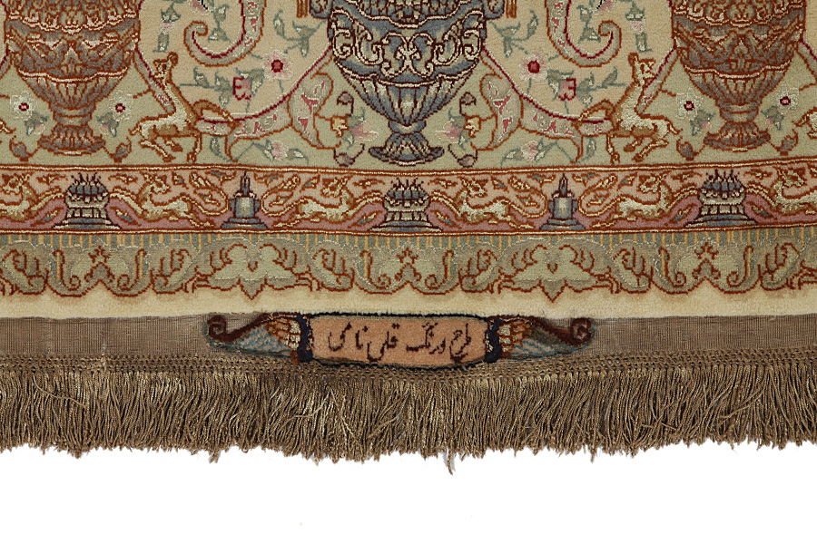 Tabriz Персийски връзван килим 206x150 - Снимка 6
