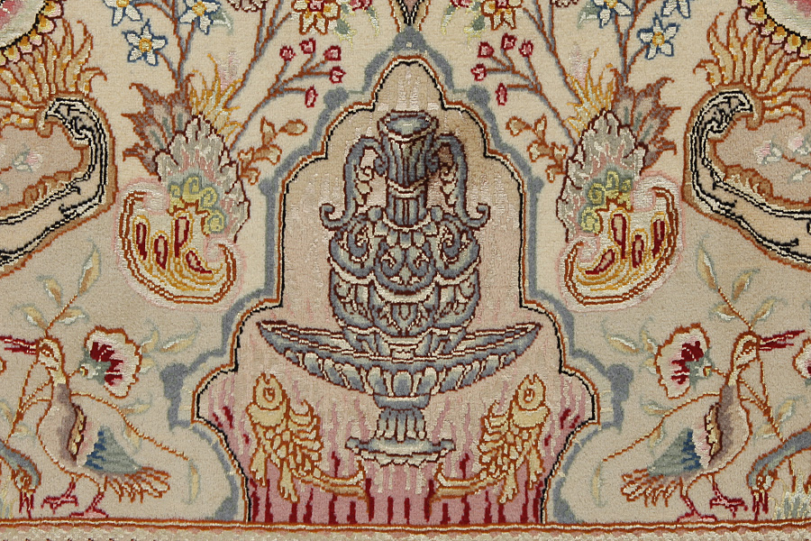 Tabriz Персийски връзван килим 206x150 - Снимка 9