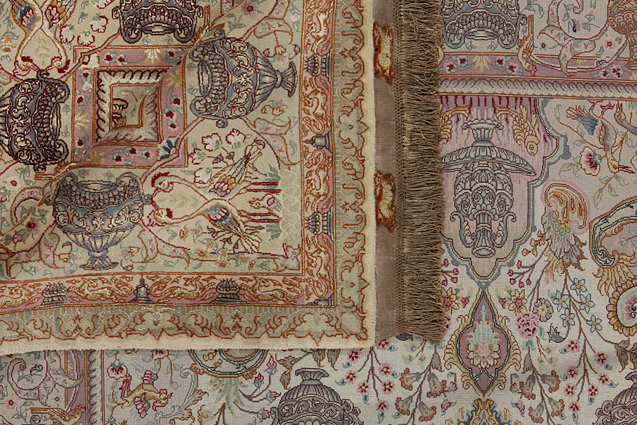 Tabriz Персийски връзван килим 206x150 - Снимка 14