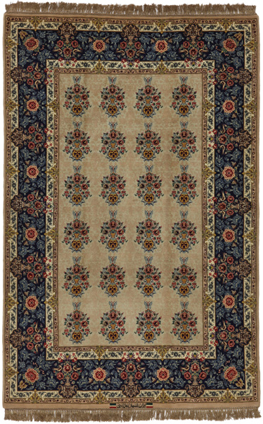 Isfahan Персийски връзван килим 214x140