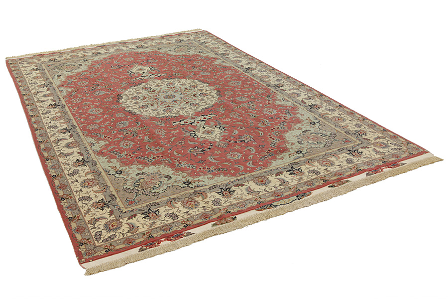 Tabriz Персийски връзван килим 317x203 - Снимка 1