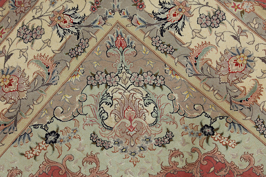 Tabriz Персийски връзван килим 317x203 - Снимка 8