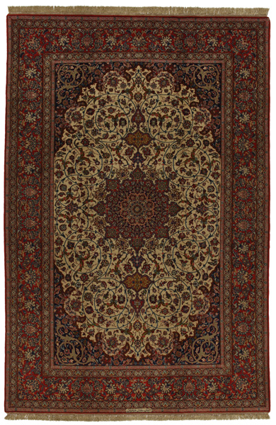 Isfahan Персийски връзван килим 303x201