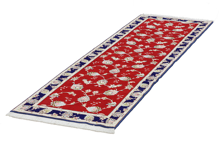 Tabriz Персийски връзван килим 241x72 - Снимка 2