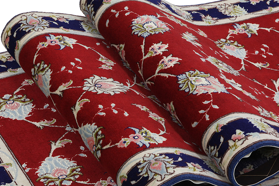 Tabriz Персийски връзван килим 241x72 - Снимка 3