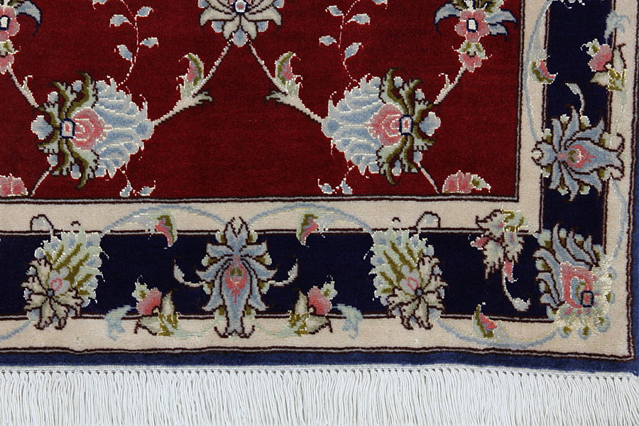 Tabriz Персийски връзван килим 241x72 - Снимка 5
