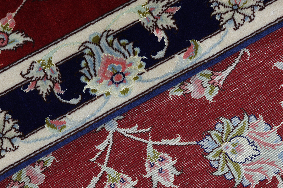 Tabriz Персийски връзван килим 241x72 - Снимка 7