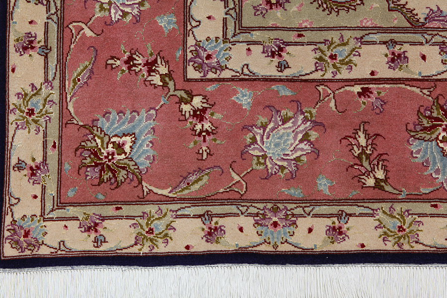 Tabriz Персийски връзван килим 245x200 - Снимка 5