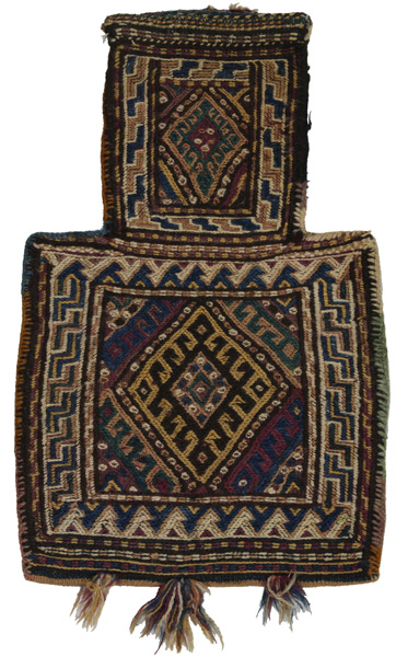 Qashqai - Saddle Bags Персийски връзван килим 55x35