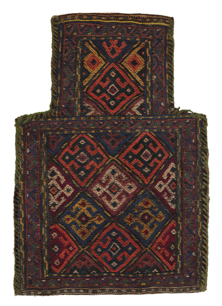 Qashqai - Saddle Bags Персийски връзван килим 49x34