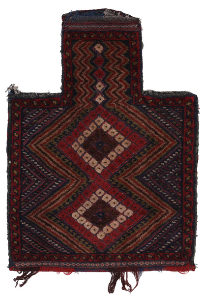 Turkaman - Saddle Bags Персийски връзван килим 55x39