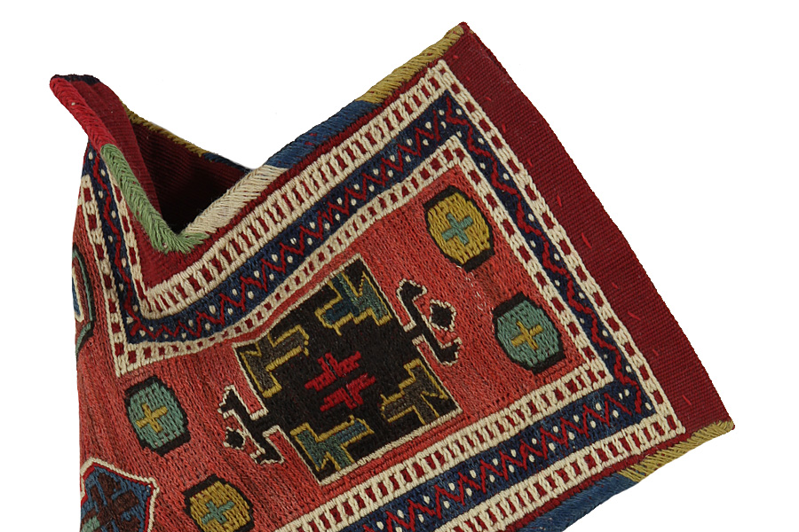 Qashqai - Saddle Bags Персийски връзван килим 41x34 - Снимка 2