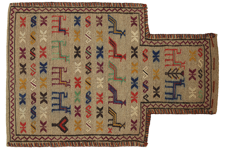 Qashqai - Saddle Bags Персийски връзван килим 54x37 - Снимка 1