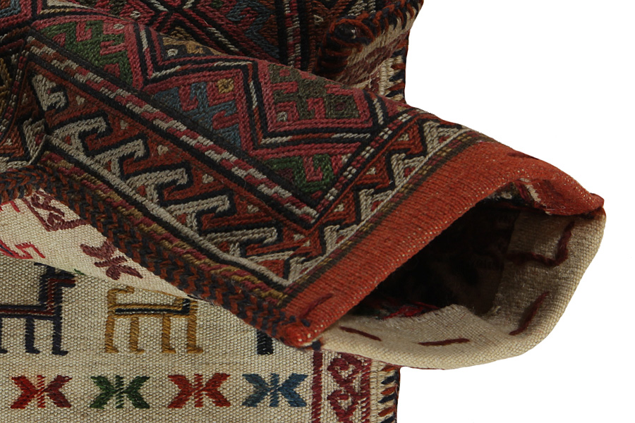 Qashqai - Saddle Bags Персийски връзван килим 51x35 - Снимка 2