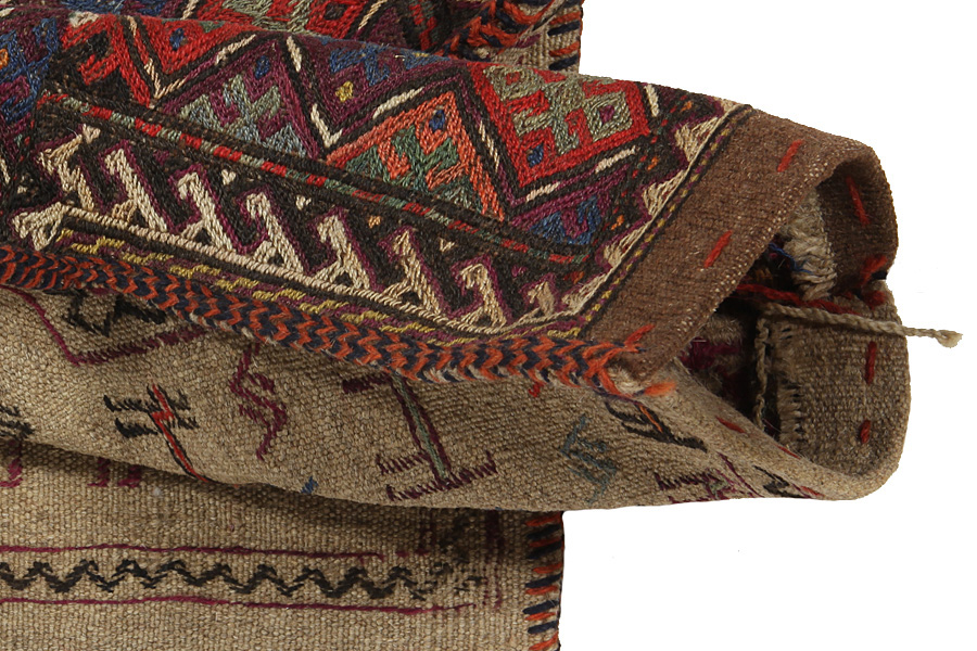 Qashqai - Saddle Bags Персийски връзван килим 52x38 - Снимка 2