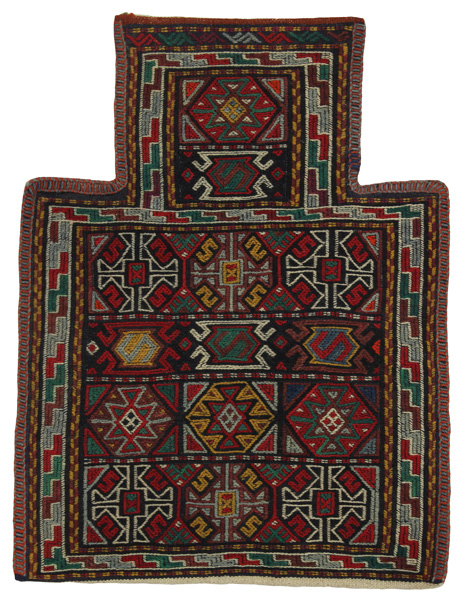 Qashqai - Saddle Bags Персийски връзван килим 51x34