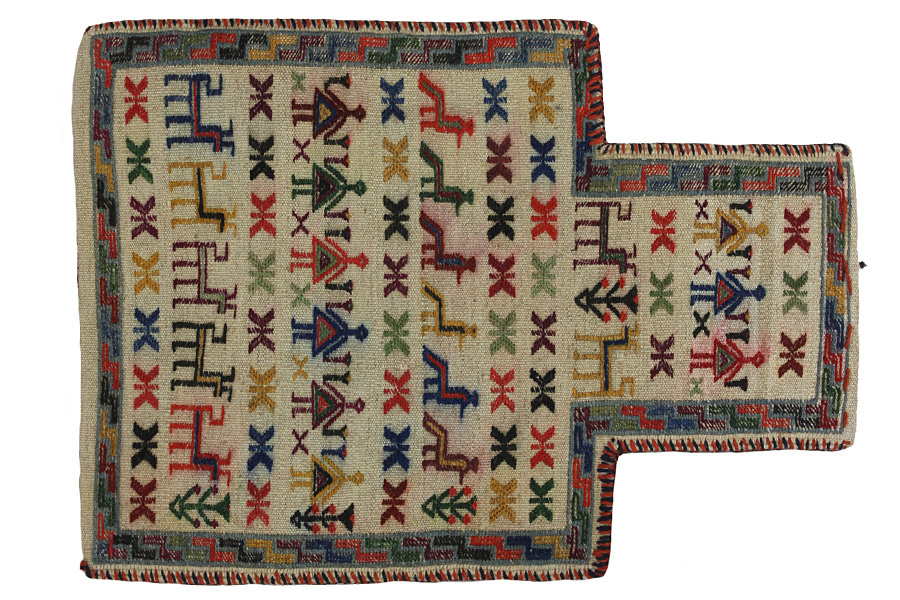 Qashqai - Saddle Bags Персийски връзван килим 52x38 - Снимка 1