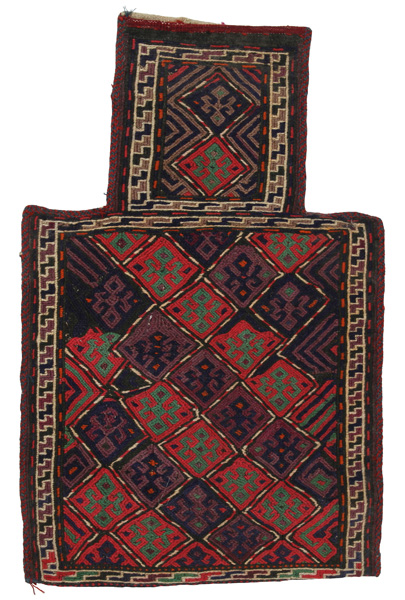 Qashqai - Saddle Bags Персийски връзван килим 59x38