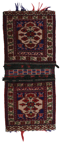 Turkaman - Saddle Bags Афганистански връзван килим 112x50
