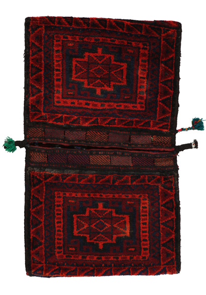 Jaf - Saddle Bags Туркменски връзван килим 98x57