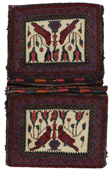 Afshar - Saddle Bags Персийски връзван килим 113x66