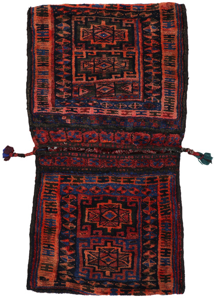 Jaf - Saddle Bags Персийски връзван килим 107x55