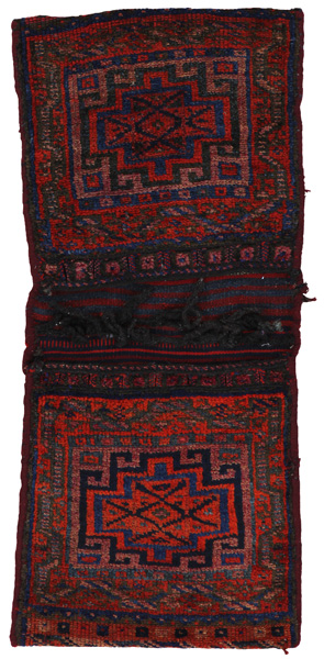 Jaf - Saddle Bags Персийски връзван килим 106x47