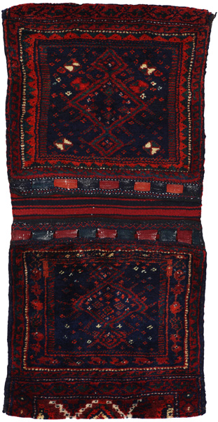 Jaf - Saddle Bags Персийски връзван килим 119x56