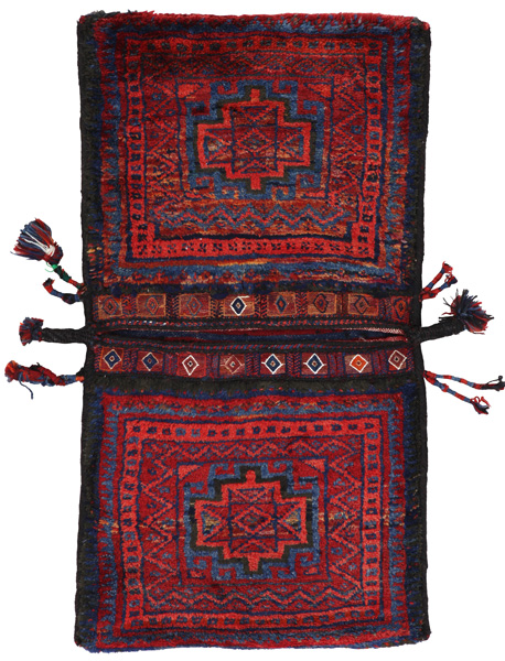 Jaf - Saddle Bags Персийски връзван килим 107x57