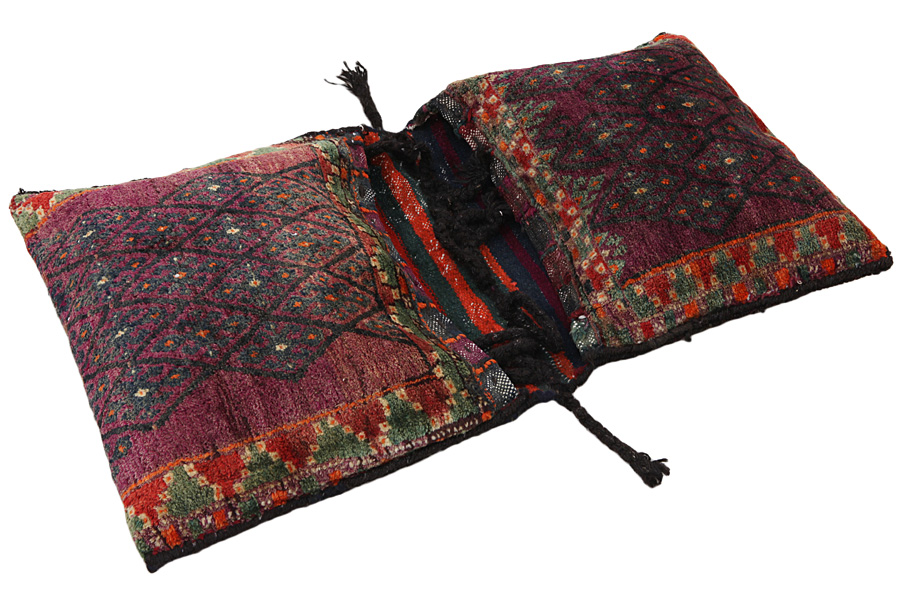 Jaf - Saddle Bags Персийски връзван килим 108x63 - Снимка 3